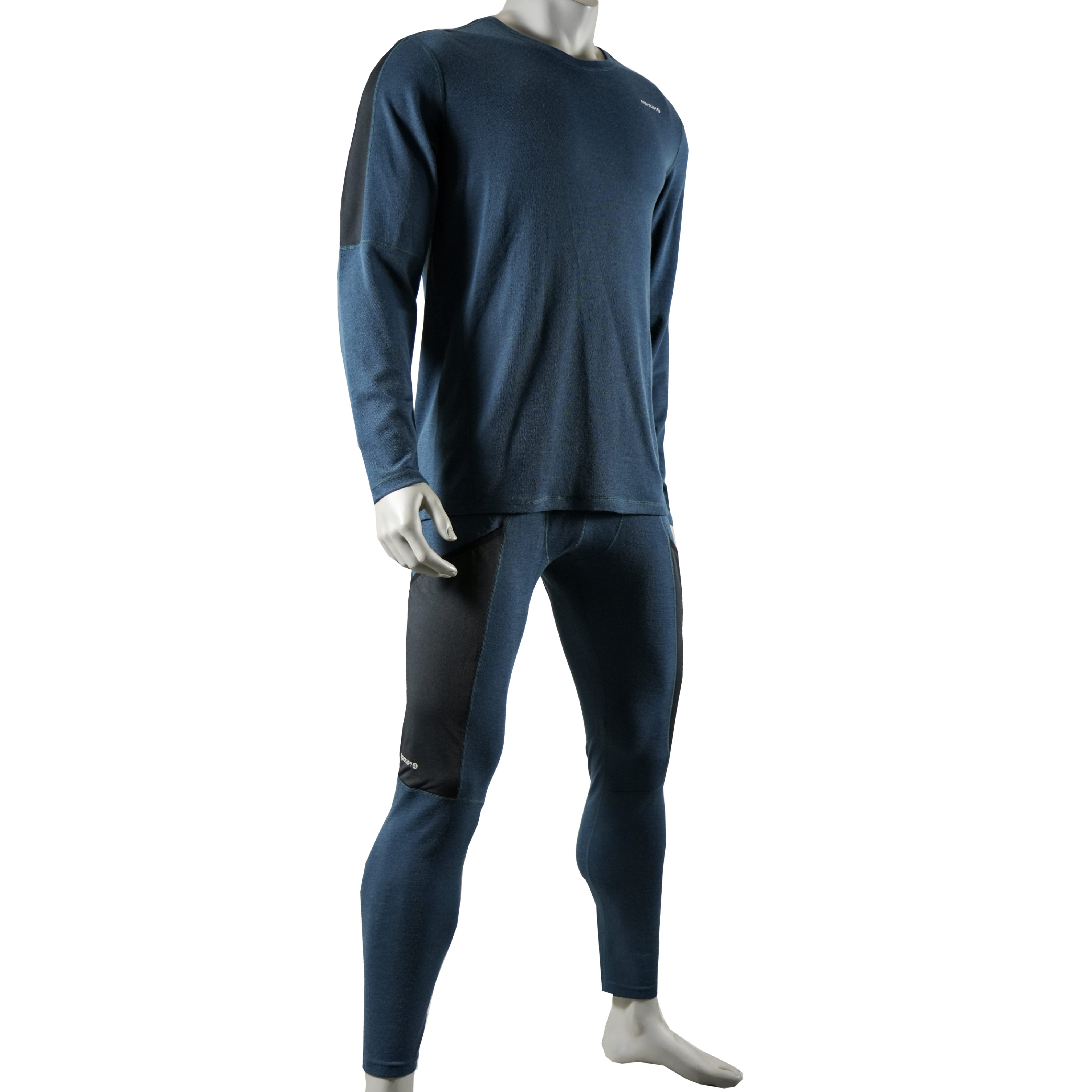 Mens Mens Merino Wool Baselayer Color Blocked Set Set