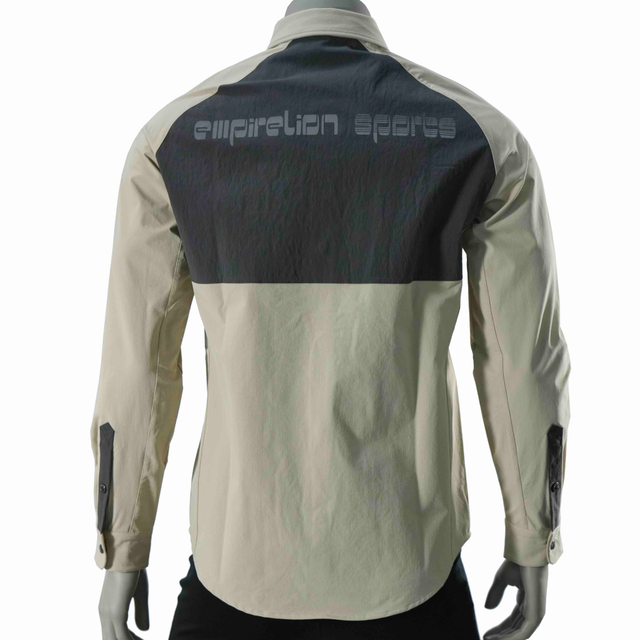 Мужская стеганая панель ветропроницаемые пешеходные прогулки рубашки