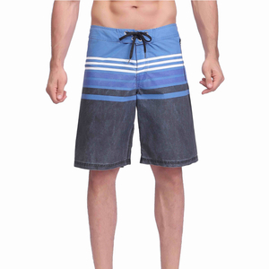 Мужские водонепроницаемые шорты для плавания в полоску с пигментным принтом