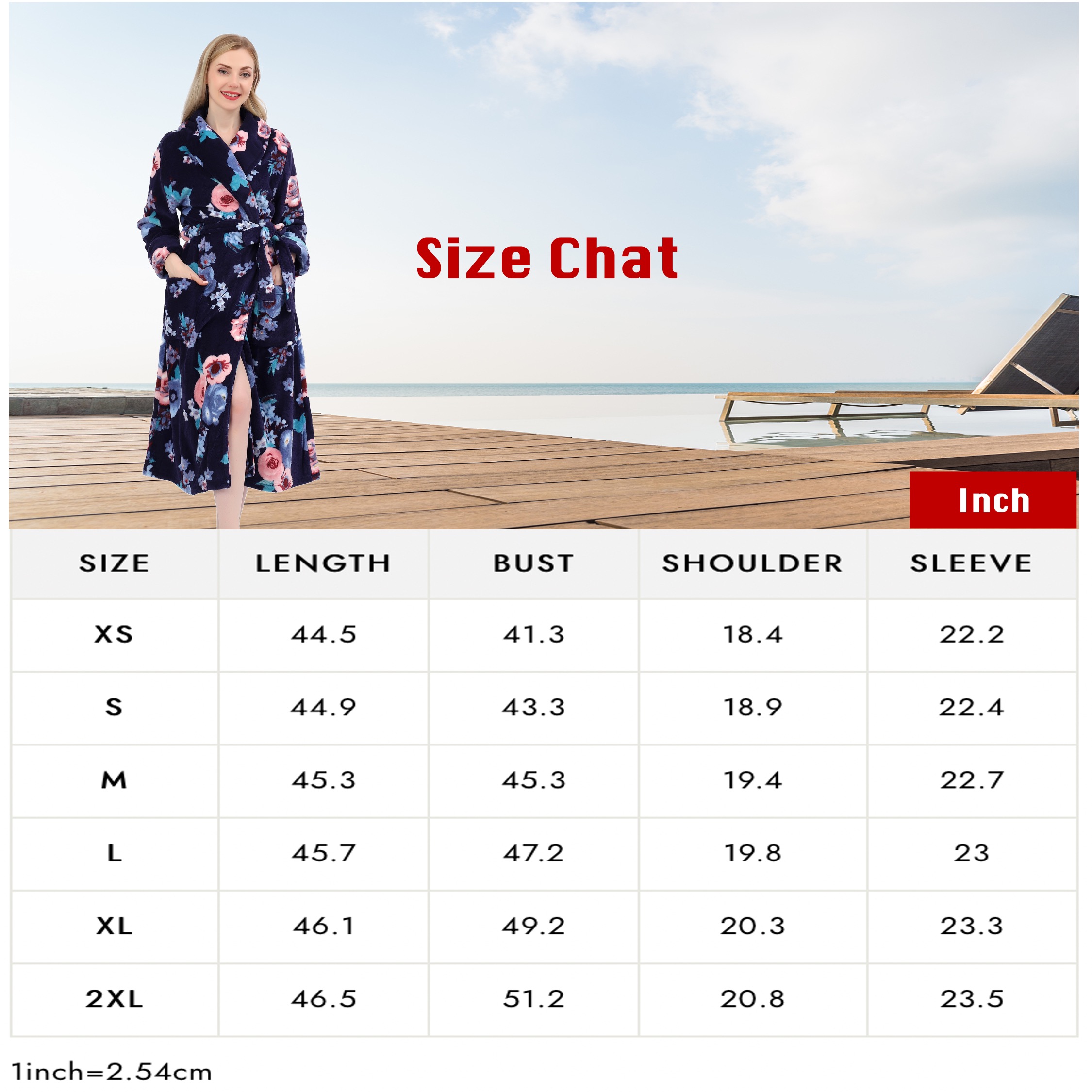 Флисовый халат